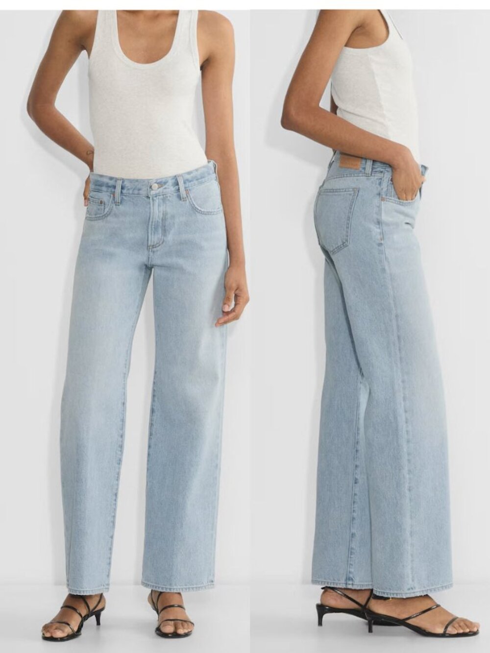 Denim Forum Farrah Lo-Rise Wide Leg Jeans SIZE 24